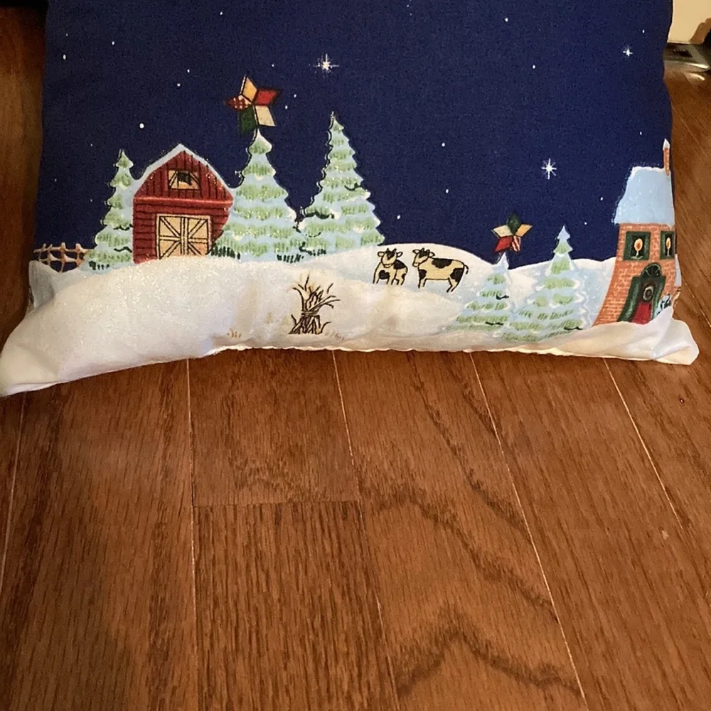 Hand Crafted Flying Angel Snowmen Pillows (2)